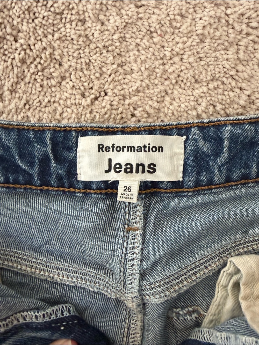 Reformation Liza Ultra High Rise Straight Jeans - Picture 4 of 5